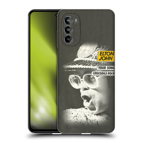 Elton John Artwork Your Song Single Soft Gel Case for Motorola Moto G82 5G