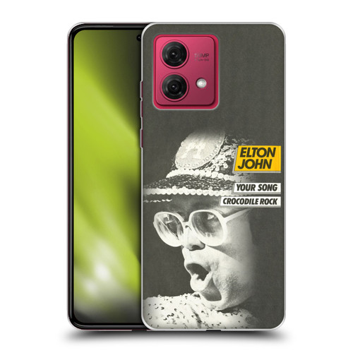 Elton John Artwork Your Song Single Soft Gel Case for Motorola Moto G84 5G