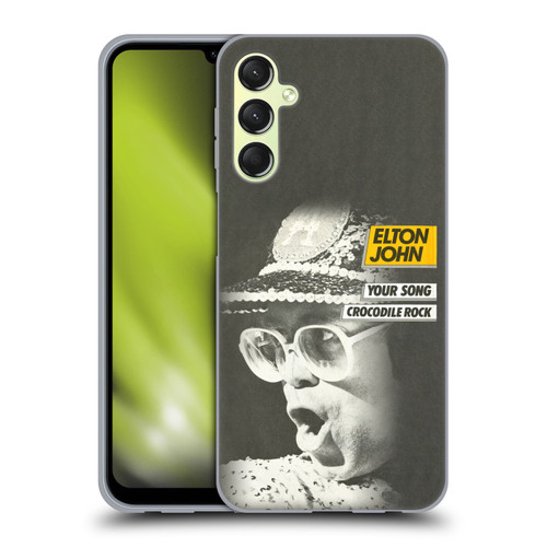 Elton John Artwork Your Song Single Soft Gel Case for Samsung Galaxy A24 4G / Galaxy M34 5G