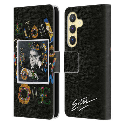 Elton John Artwork The One Single Leather Book Wallet Case Cover For Samsung Galaxy S24 5G