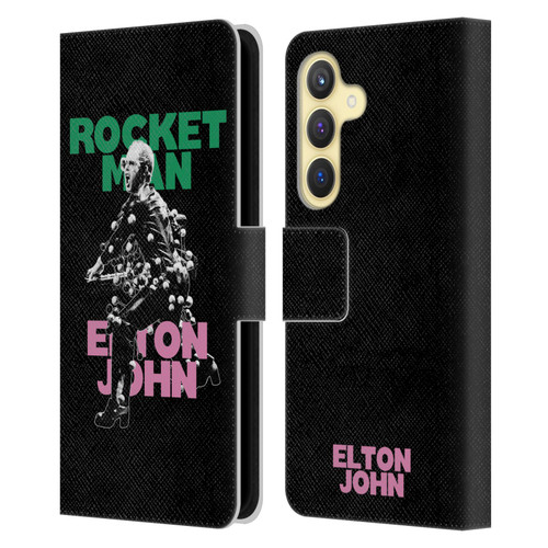 Elton John Rocketman Key Art 5 Leather Book Wallet Case Cover For Samsung Galaxy S24 5G