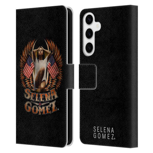 Selena Gomez Revival Biker Fashion Leather Book Wallet Case Cover For Samsung Galaxy S24+ 5G