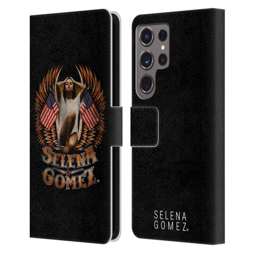 Selena Gomez Revival Biker Fashion Leather Book Wallet Case Cover For Samsung Galaxy S24 Ultra 5G