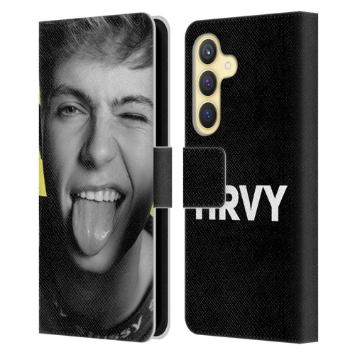 HRVY Graphics Calendar 5 Leather Book Wallet Case Cover For Samsung Galaxy S24 5G