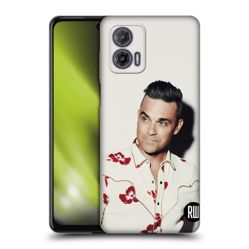 Robbie Williams Calendar Floral Shirt Soft Gel Case for Motorola Moto G73 5G