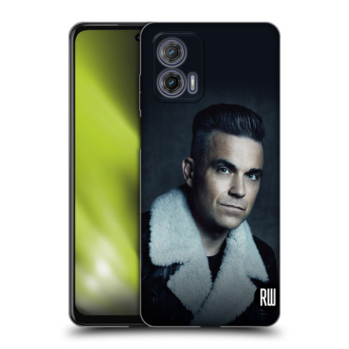 Robbie Williams Calendar Leather Jacket Soft Gel Case for Motorola Moto G73 5G
