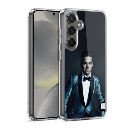 Robbie Williams Calendar Dark Background Soft Gel Case for Samsung Galaxy S24 5G & MagSafe