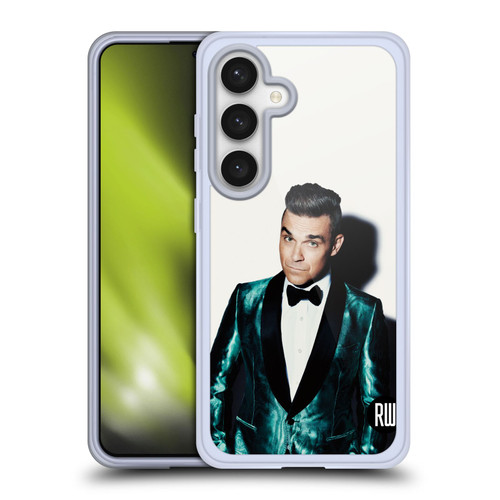 Robbie Williams Calendar White Background Soft Gel Case for Samsung Galaxy S24 5G