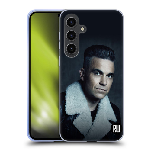 Robbie Williams Calendar Leather Jacket Soft Gel Case for Samsung Galaxy S24+ 5G