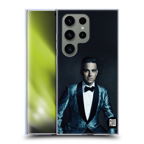 Robbie Williams Calendar Dark Background Soft Gel Case for Samsung Galaxy S24 Ultra 5G