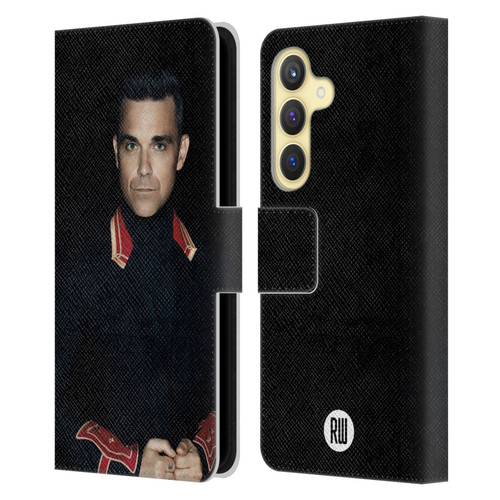 Robbie Williams Calendar Portrait Leather Book Wallet Case Cover For Samsung Galaxy S24 5G