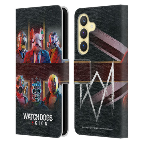 Watch Dogs Legion Artworks Flag Leather Book Wallet Case Cover For Samsung Galaxy S24 5G