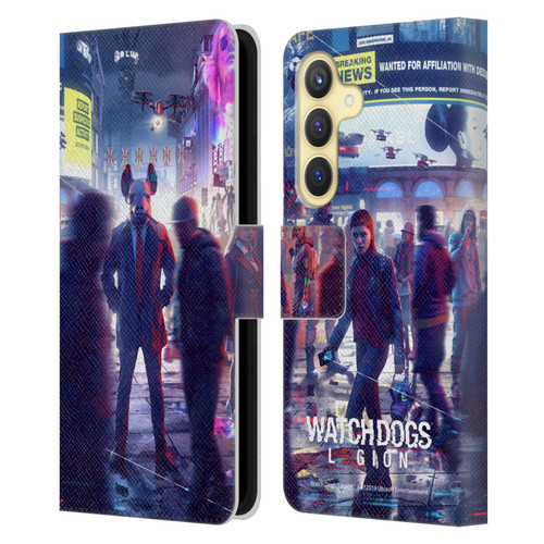 Watch Dogs Legion Artworks Winston City Leather Book Wallet Case Cover For Samsung Galaxy S24 5G