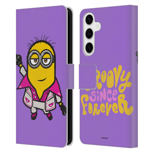 Minions Rise of Gru(2021) 70's Phil Leather Book Wallet Case Cover For Samsung Galaxy S24+ 5G