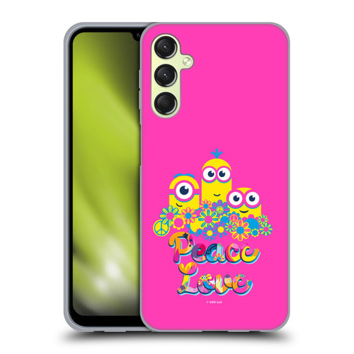 Minions Rise of Gru(2021) Day Tripper Peace Soft Gel Case for Samsung Galaxy A24 4G / M34 5G