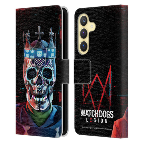 Watch Dogs Legion Key Art Ded Sec Leather Book Wallet Case Cover For Samsung Galaxy S24 5G