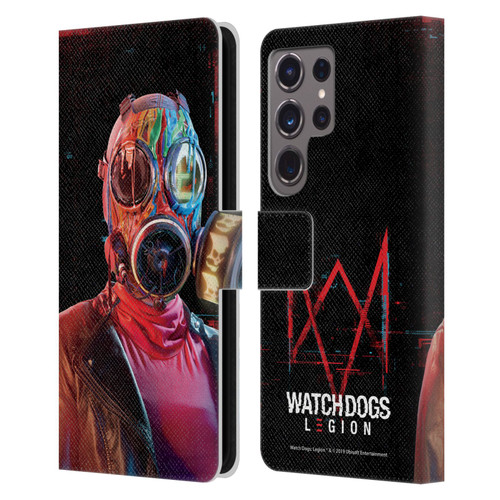 Watch Dogs Legion Key Art Alpha2zero Leather Book Wallet Case Cover For Samsung Galaxy S24 Ultra 5G