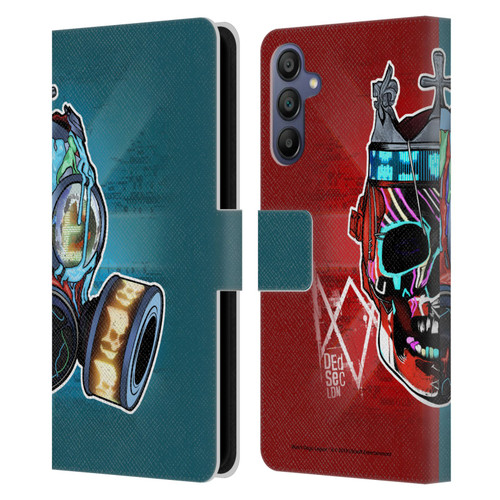 Watch Dogs Legion Street Art Flag Leather Book Wallet Case Cover For Samsung Galaxy A15
