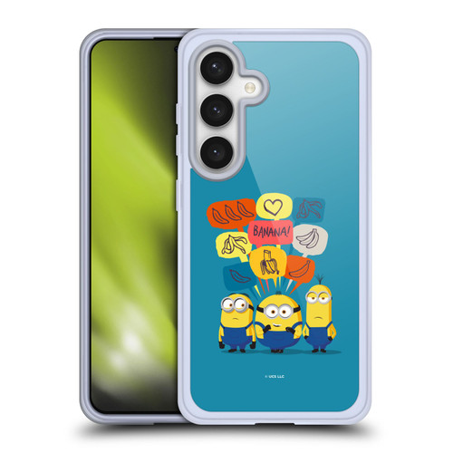 Minions Rise of Gru(2021) Graphics Speech Bubbles Soft Gel Case for Samsung Galaxy S24 5G