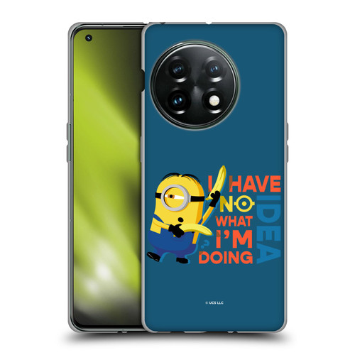 Minions Rise of Gru(2021) Humor No Idea Soft Gel Case for OnePlus 11 5G