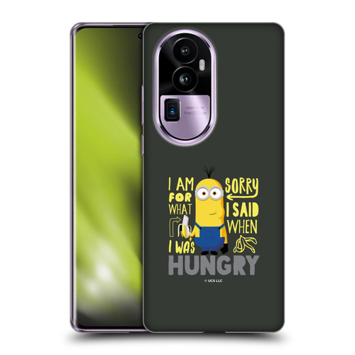 Minions Rise of Gru(2021) Humor Hungry Soft Gel Case for OPPO Reno10 Pro+