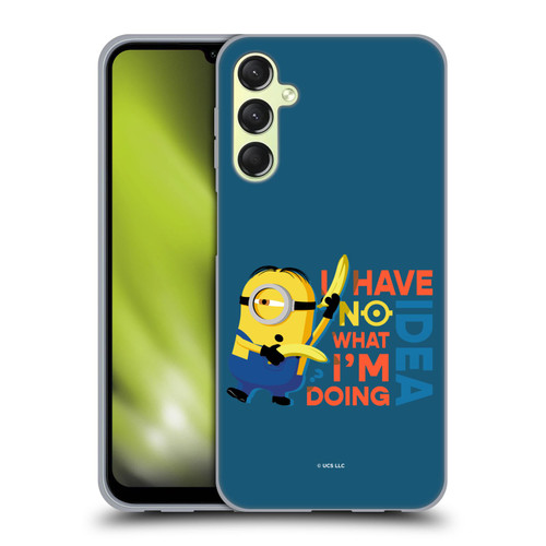 Minions Rise of Gru(2021) Humor No Idea Soft Gel Case for Samsung Galaxy A24 4G / M34 5G