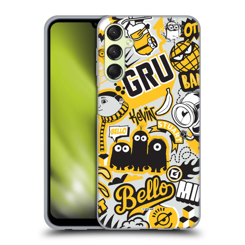 Minions Rise of Gru(2021) Iconic Mayhem Pattern 1 Soft Gel Case for Samsung Galaxy A24 4G / M34 5G