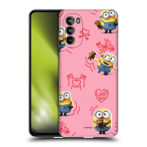 Minions Rise of Gru(2021) Valentines 2021 Bob Pattern Soft Gel Case for Motorola Moto G82 5G