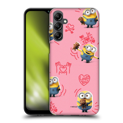 Minions Rise of Gru(2021) Valentines 2021 Bob Pattern Soft Gel Case for Samsung Galaxy M14 5G