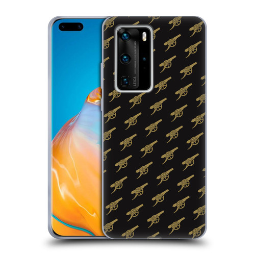Arsenal FC Crest Patterns Gunners Soft Gel Case for Huawei P40 Pro / P40 Pro Plus 5G