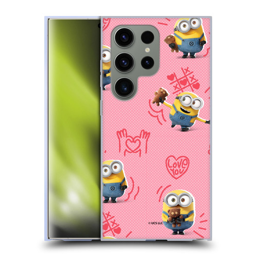 Minions Rise of Gru(2021) Valentines 2021 Bob Pattern Soft Gel Case for Samsung Galaxy S24 Ultra 5G