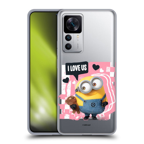 Minions Rise of Gru(2021) Valentines 2021 Bob Loves Bear Soft Gel Case for Xiaomi 12T 5G / 12T Pro 5G / Redmi K50 Ultra 5G