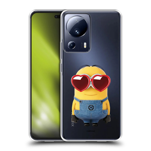 Minions Rise of Gru(2021) Valentines 2021 Heart Glasses Soft Gel Case for Xiaomi 13 Lite 5G