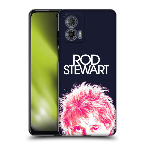 Rod Stewart Art Neon Soft Gel Case for Motorola Moto G73 5G