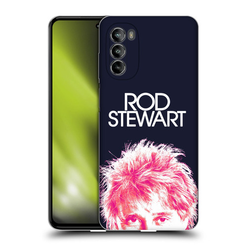 Rod Stewart Art Neon Soft Gel Case for Motorola Moto G82 5G