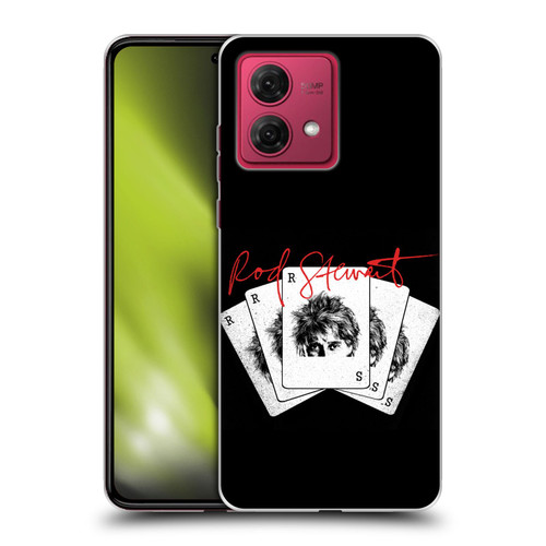 Rod Stewart Art Poker Hand Soft Gel Case for Motorola Moto G84 5G