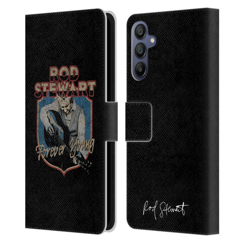 Rod Stewart Art Forever Young Leather Book Wallet Case Cover For Samsung Galaxy A15