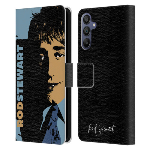 Rod Stewart Art Yesterday Retro Leather Book Wallet Case Cover For Samsung Galaxy A15