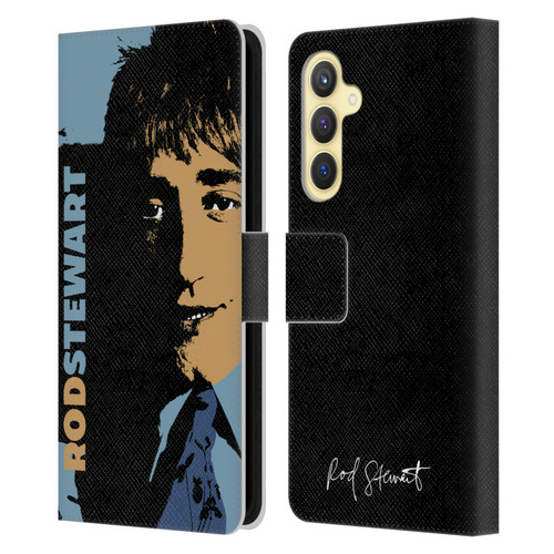 Rod Stewart Art Yesterday Retro Leather Book Wallet Case Cover For Samsung Galaxy S23 FE 5G