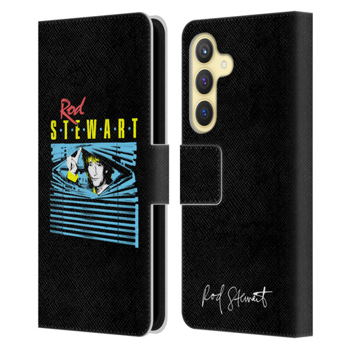 Rod Stewart Art Blinds Leather Book Wallet Case Cover For Samsung Galaxy S24 5G