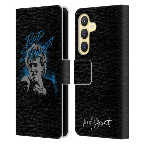 Rod Stewart Art Scribble Leather Book Wallet Case Cover For Samsung Galaxy S24 5G