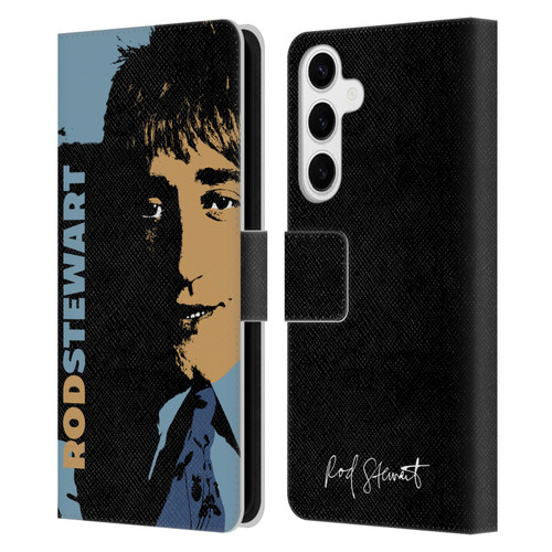 Rod Stewart Art Yesterday Retro Leather Book Wallet Case Cover For Samsung Galaxy S24+ 5G
