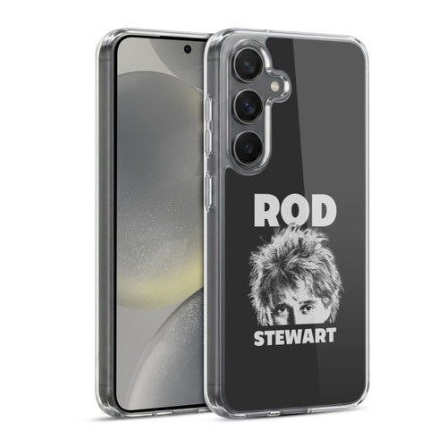 Rod Stewart Art Black And White Soft Gel Case for Samsung Galaxy S24 5G
