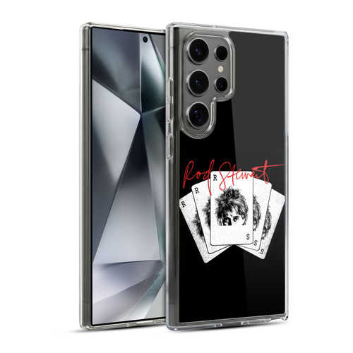 Rod Stewart Art Poker Hand Soft Gel Case for Samsung Galaxy S24 Ultra 5G