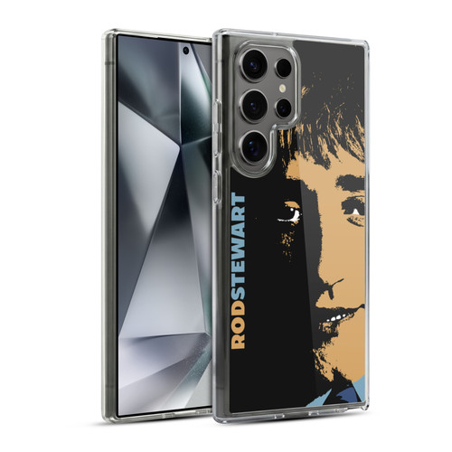 Rod Stewart Art Yesterday Retro Soft Gel Case for Samsung Galaxy S24 Ultra 5G