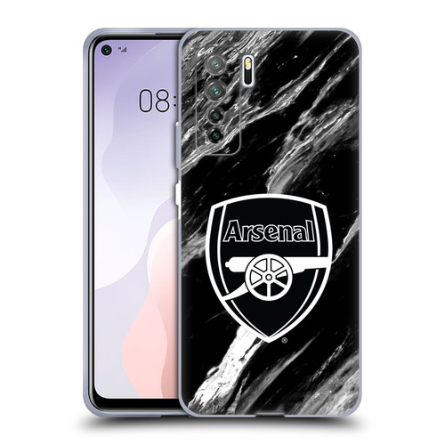Arsenal FC Crest Patterns Marble Soft Gel Case for Huawei Nova 7 SE/P40 Lite 5G