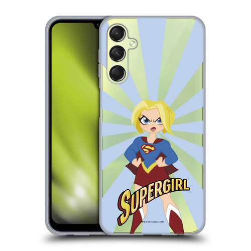 DC Super Hero Girls Characters Supergirl Soft Gel Case for Samsung Galaxy A24 4G / Galaxy M34 5G