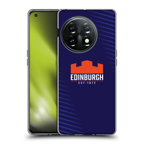 Edinburgh Rugby Graphic Art Blue Logo Soft Gel Case for OnePlus 11 5G