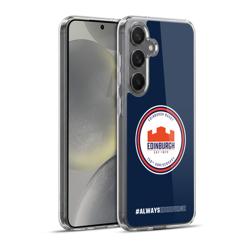 Edinburgh Rugby Graphics 150th Logo Soft Gel Case for Samsung Galaxy S24+ 5G & MagSafe