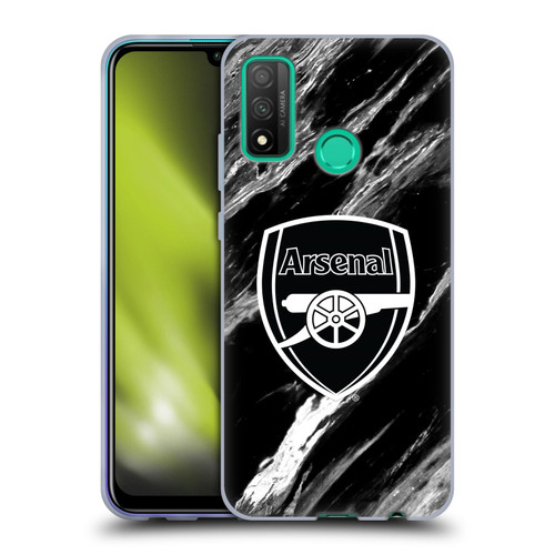 Arsenal FC Crest Patterns Marble Soft Gel Case for Huawei P Smart (2020)